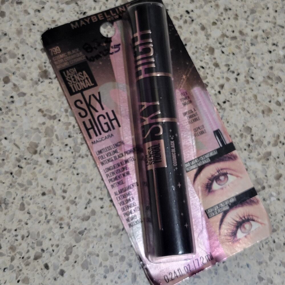Maybelline Lash Sensational SKY HIGH Cosmic Black 799 Washable Mascara✨️NIP✨️